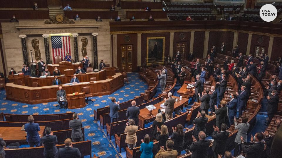 Congress reconvened late in the day on Jan. 6.