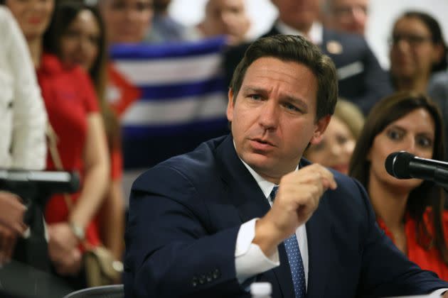 Florida Gov. Ron DeSantis (R) has come out against mask mandates and other coronavirus protections, despite the increasingly high number of COVID-19 cases and hospitalizations in his state.  (Photo: Joe Raedle via Getty Images)