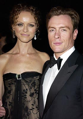 Toby Stephens with gal at the London gala premiere of MGM's Die Another Day