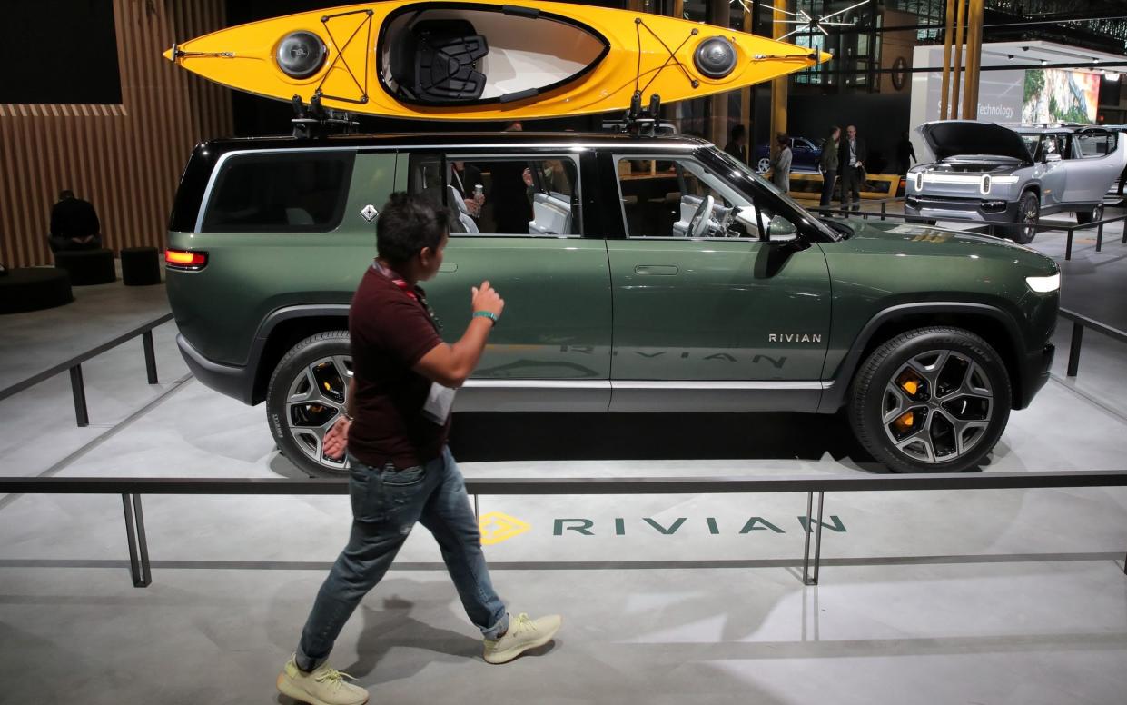 A Rivian truck