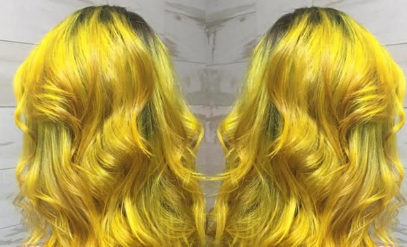 Bright yellow hair is fall’s hottest accessory
