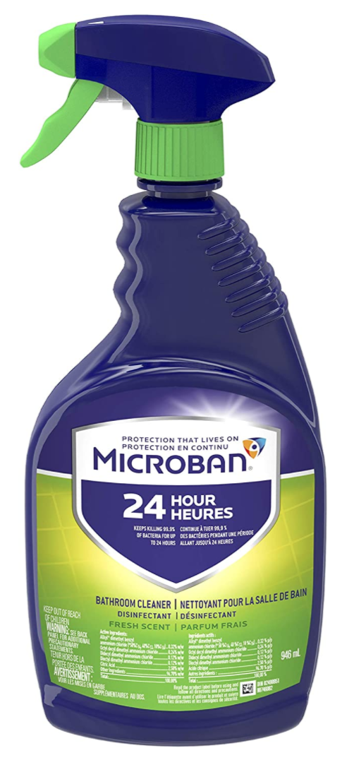 Microban 24-Hour Bathroom Cleaner and Sanitizing Spray