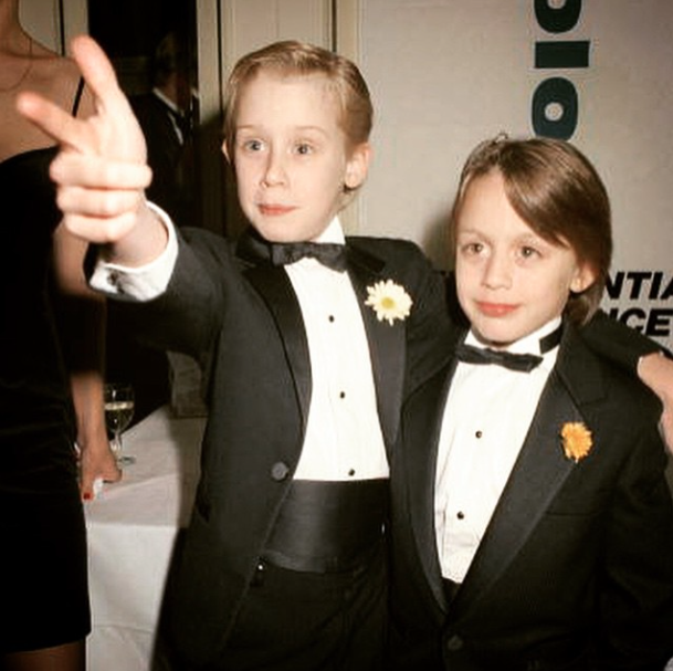 Macaulay and Kieran Culkin, 1991.