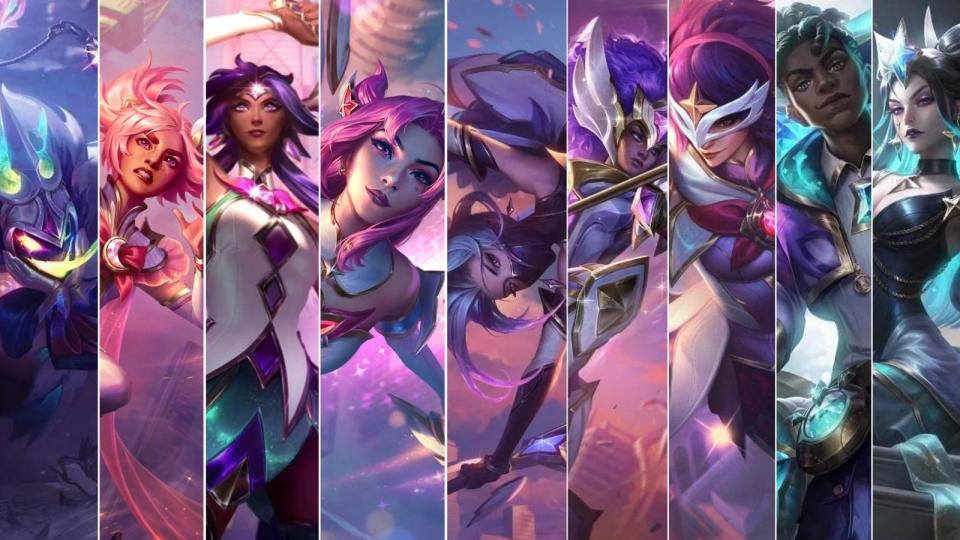 A preview of the Star Guardian skins for League of Legends