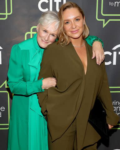 <p>Bennett Raglin/Getty Images</p> Glenn Close and daughter Annie Starke