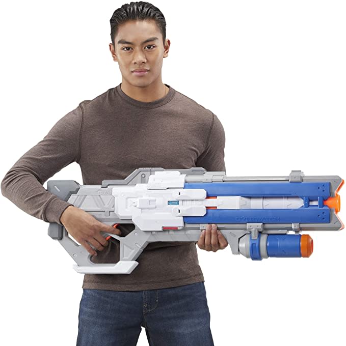 nerf overwatch soldier rival blaster, automatic nerf gun