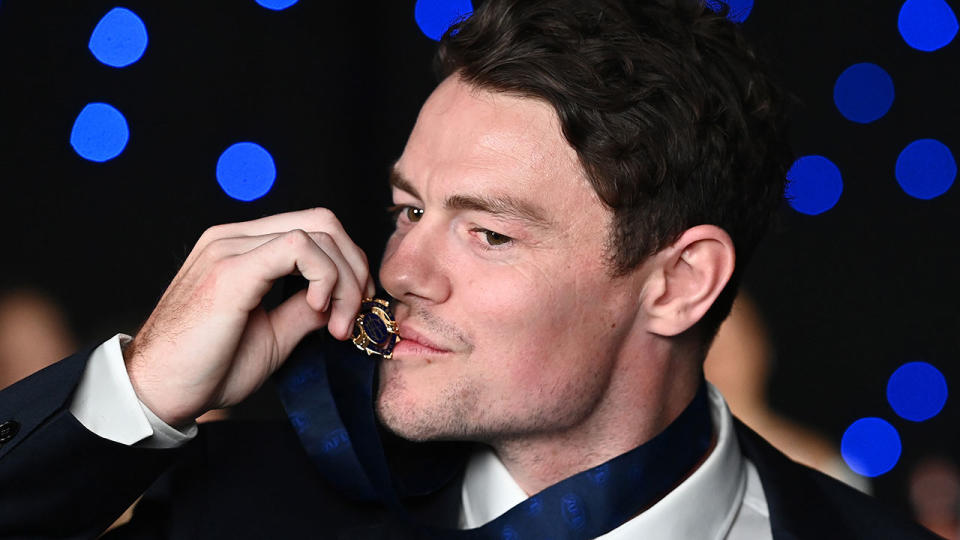 Pictured here, 2020 Brownlow Medallist Lachie Neale.