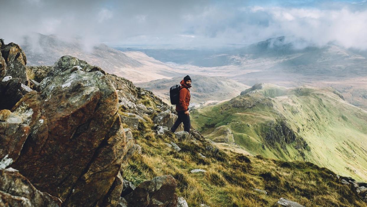  Mountain hiker. 