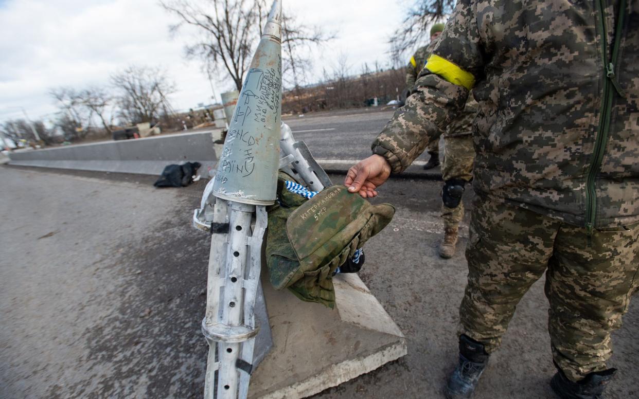 Cluster bombs carry submunitions or 'bomblets' that spread and explode over a larger area - Scott Peterson/Getty Images Europe