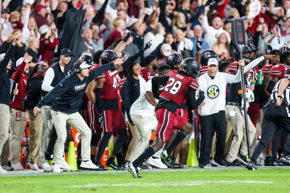 The Indianapolis Colts selected South Carolina cornerback Darius Rush in the fifth round of the 2023 NFL Draft.