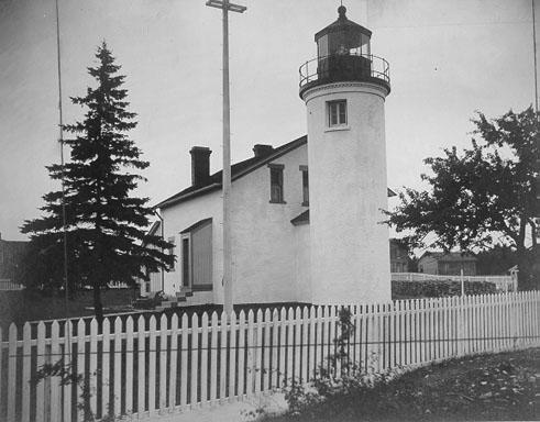 An undated photo of the Beaver Island Harbor Light.