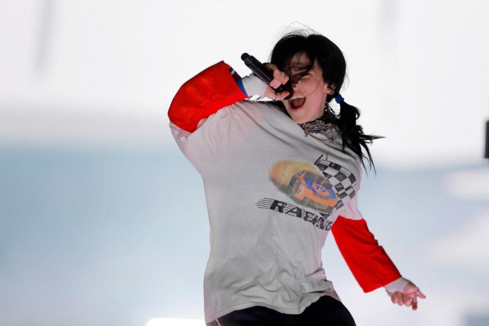 Billie Eilish is headling on Friday. (AFP via Getty Images)