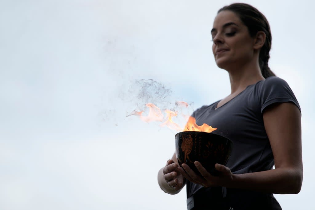 APTOPIX Greece Olympics Beijing Flame Lighting (Copyright 2021 The Associated Press. All rights reserved)