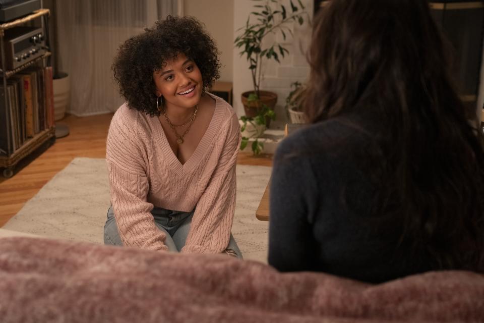 This image released by Max shows Kiersey Clemons in a scene from "Am I Ok?" (James Clark/Max via AP)