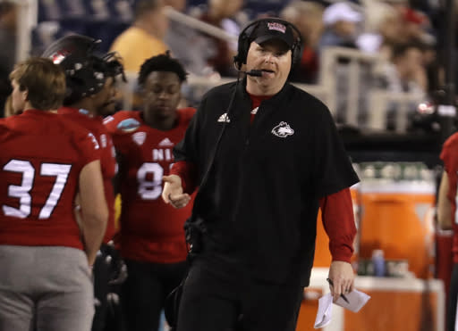 Rod Carey was 52-30 at Northern Illinois. (AP Photo/Lynne Sladky)