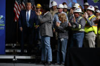 President Donald Trump arrives to speak as the 9th annual Shale Insight Conference at the David L. Lawrence Convention Center, Wednesday, Oct. 23, 2019, in Pittsburgh. (AP Photo/Evan Vucci)