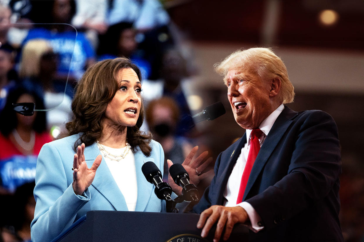 Kamala Harris; Donald Trump Photo illustration by Salon/Getty Images