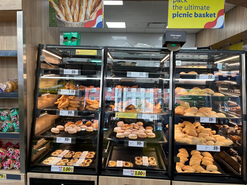 The bakery in Harlem's Lidl.