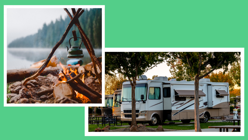 There's a variety of types of camping, from outdoor to glamping.