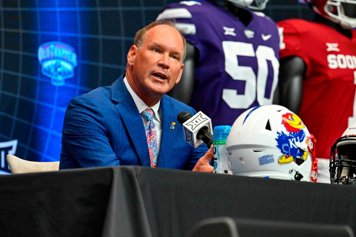 Kansas Jayhawks football coach Lance Leipold talked Wedneday about how being disrespected is nothing new for KU ... but also how his program is poised to sustain some success after last season’s breakthrough.