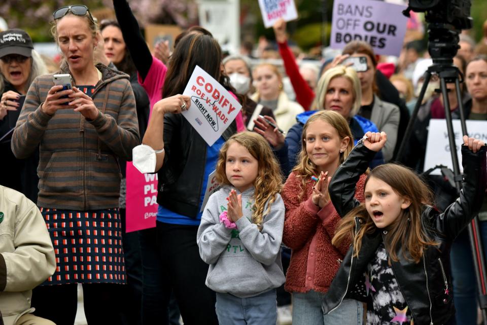 With the news that the Supreme Court is poised to overturn Roe V. Wade, a ÒBan Off Our Bodies Rally,Ó is held outside of the Montclair Planned Parenthood on N. Fullerton Ave. in Montclair, NJ on May 3, 2022.