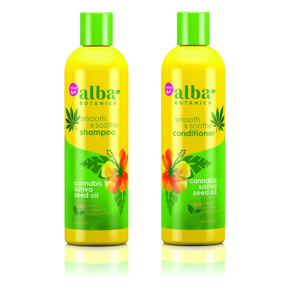 Alba Botanica Smooth & Sooth Cannabis Sativa Oil Shampoo and Conditioner