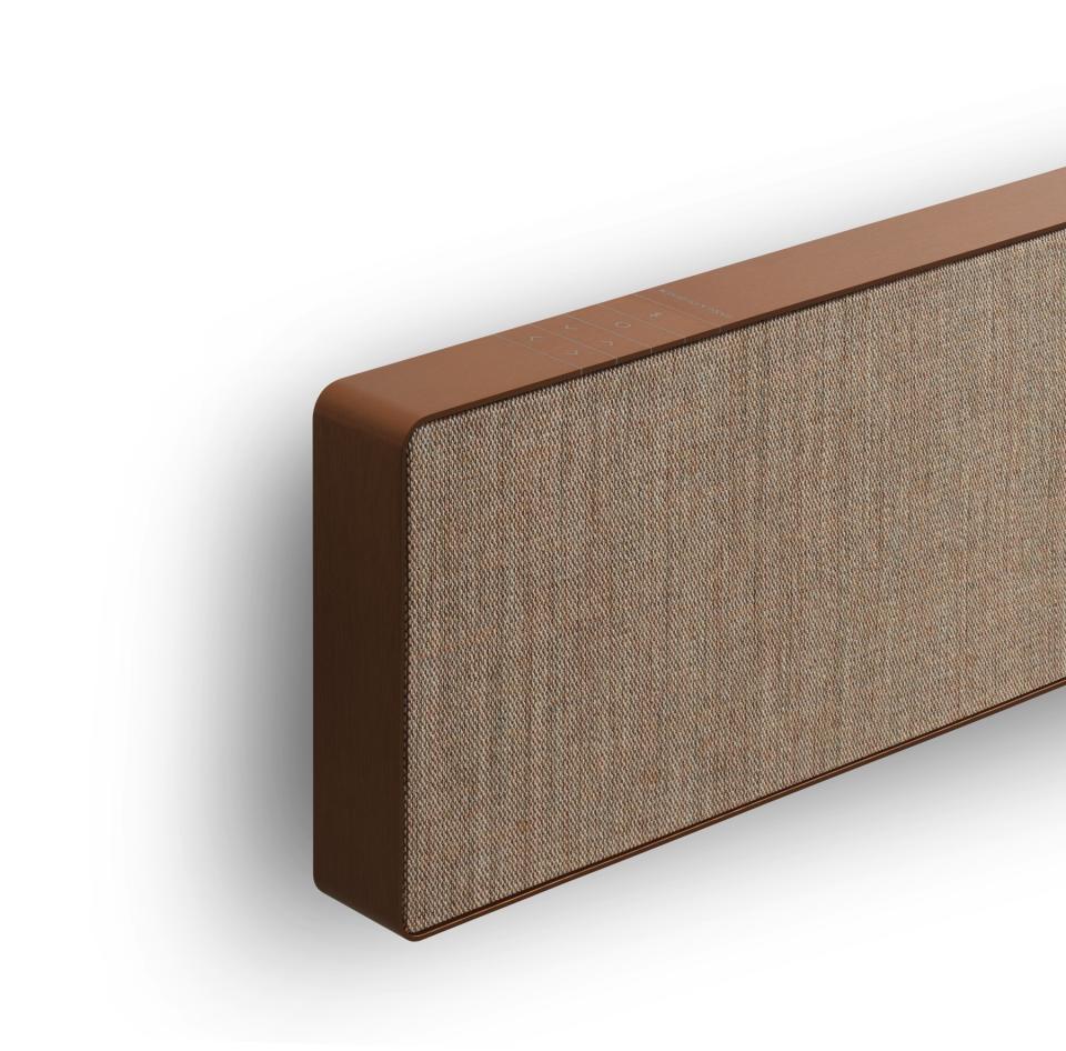 B&O's first soundbar features Dolby Atmos and some high-end design touches. 