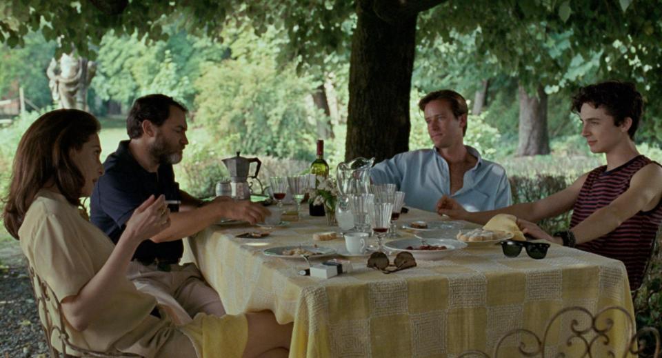 With Amira Casar, Armie Hammer and Timothée Chalamet in Call Me by Your NameFrenesy Film Co/Sony/Kobal/Shutterstock