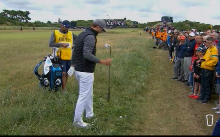 Spieth drop - Credit: SKY SPORTS