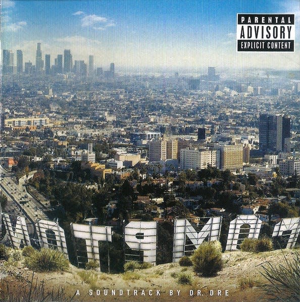 Dr. Dre "Compton" album artwork.