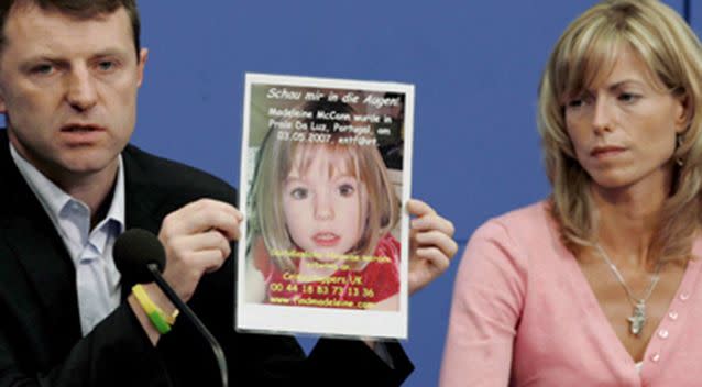 Kate and Gerry McCann have never given up hope of finding their daughter. Photo: Yahoo7