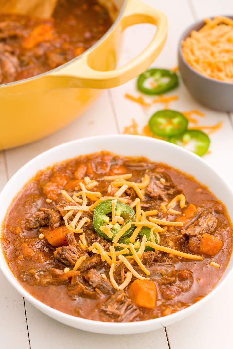 Braised Short Rib and Sweet Potato Chili