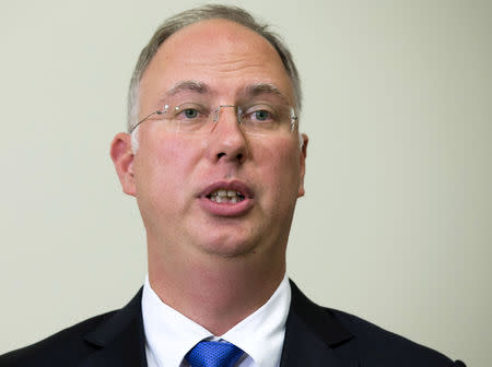 FILE PHOTO: Russian Direct Investment Fund Chief Executive Kirill Dmitriev attends a news conference at the Bocharov Ruchei state residence in Sochi, Russia, February 8, 2016. REUTERS/Alexander Zemlianichenko/Pool/File Photo