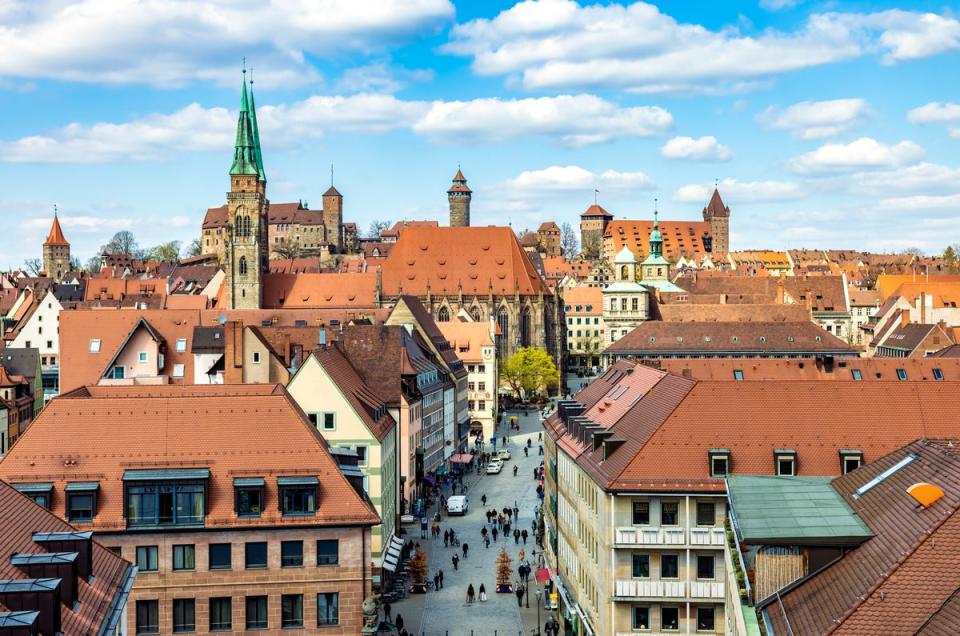 The old town in Nuremberg displays a distinctive Bavarian charm (Getty)