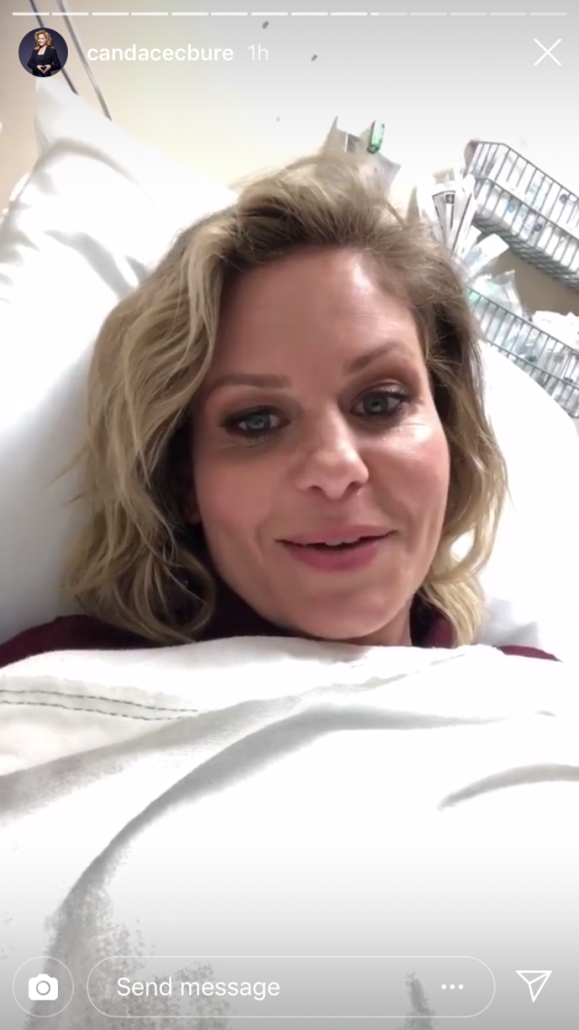 The 'Fuller House' star's go-karting outing with her brother, Kirk Cameron, ended in a trip to the ER.
