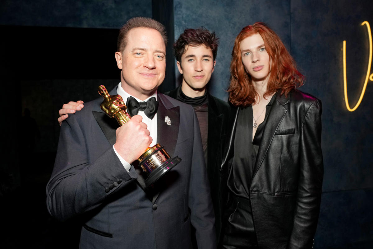 Brendan Fraser’s Sons Give Rare Interview About Their Dad at the Oscars