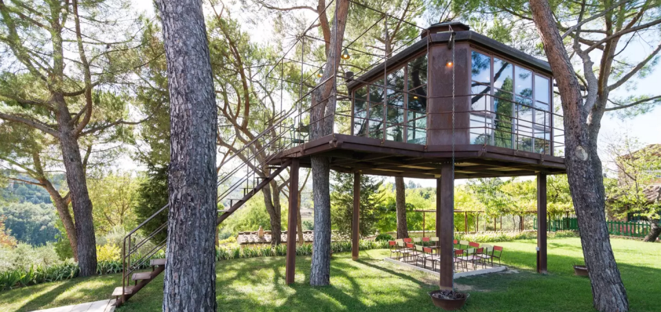 <p>Romance is in the air in this <span class="redactor-unlink">Italian treehouse</span> that looks out on the gorgeous Tuscan landscape. The views might even beat out the <em>actual</em> <a href="https://www.housebeautiful.com/design-inspiration/real-estate/a21938540/rent-under-the-tuscan-sun-villa/" rel="nofollow noopener" target="_blank" data-ylk="slk:villa from Under The Tuscan Sun;elm:context_link;itc:0;sec:content-canvas" class="link ">villa from <em>Under The Tuscan Sun</em></a>.</p><p><a class="link " href="https://www.airbnb.com/rooms/1621152" rel="nofollow noopener" target="_blank" data-ylk="slk:BOOK NOW;elm:context_link;itc:0;sec:content-canvas">BOOK NOW</a> <strong><em>TREEhouse/casaBARTHEL</em></strong><br></p>