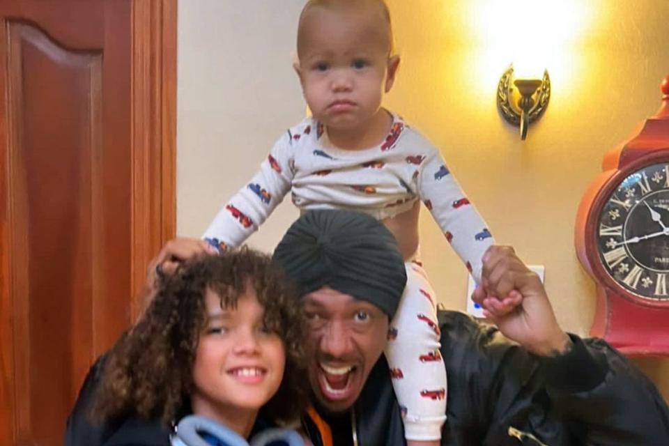 <p>Legend Cannon/Instagram</p> Nick Cannon and sons Moroccan and Legendary