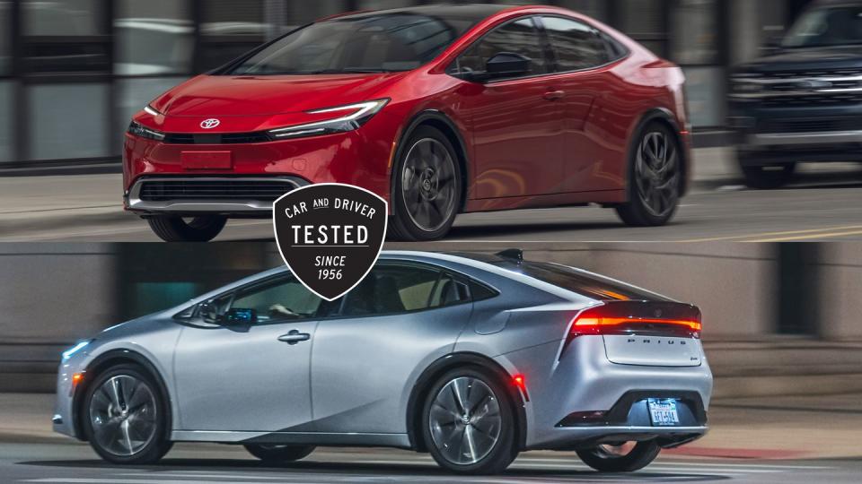 How the Toyota Prius and Prius Prime Hybrids Compare in Our Testing