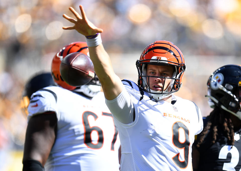 Joe Burrow has the Bengals off to a 2-1 start. (Photo by Joe Sargent/Getty Images)