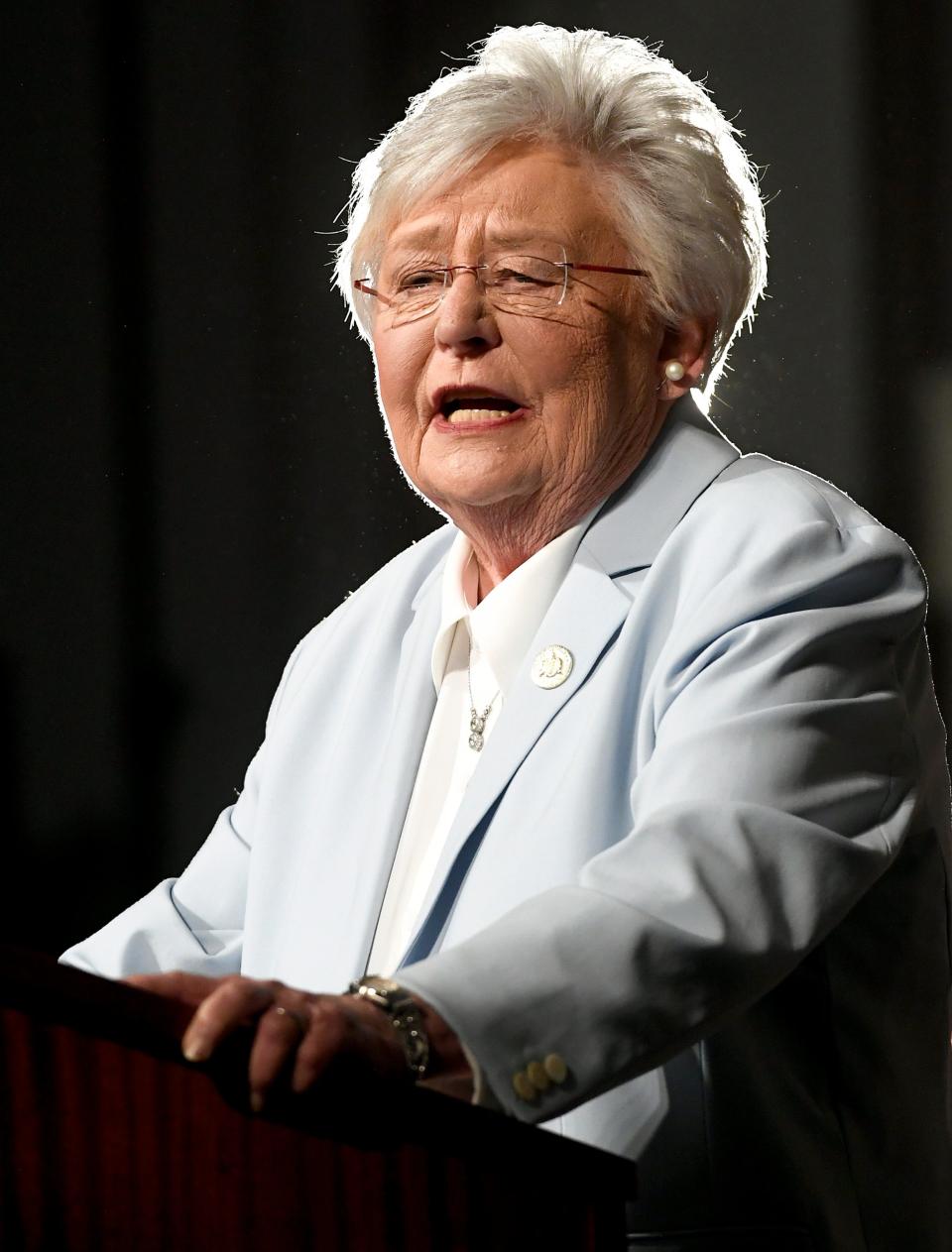 Alabama Governor Kay Ivey delivers her State of the State Address at the State Capitol Building in Montgomery, Ala., on Tuesday evening January 11, 2022.