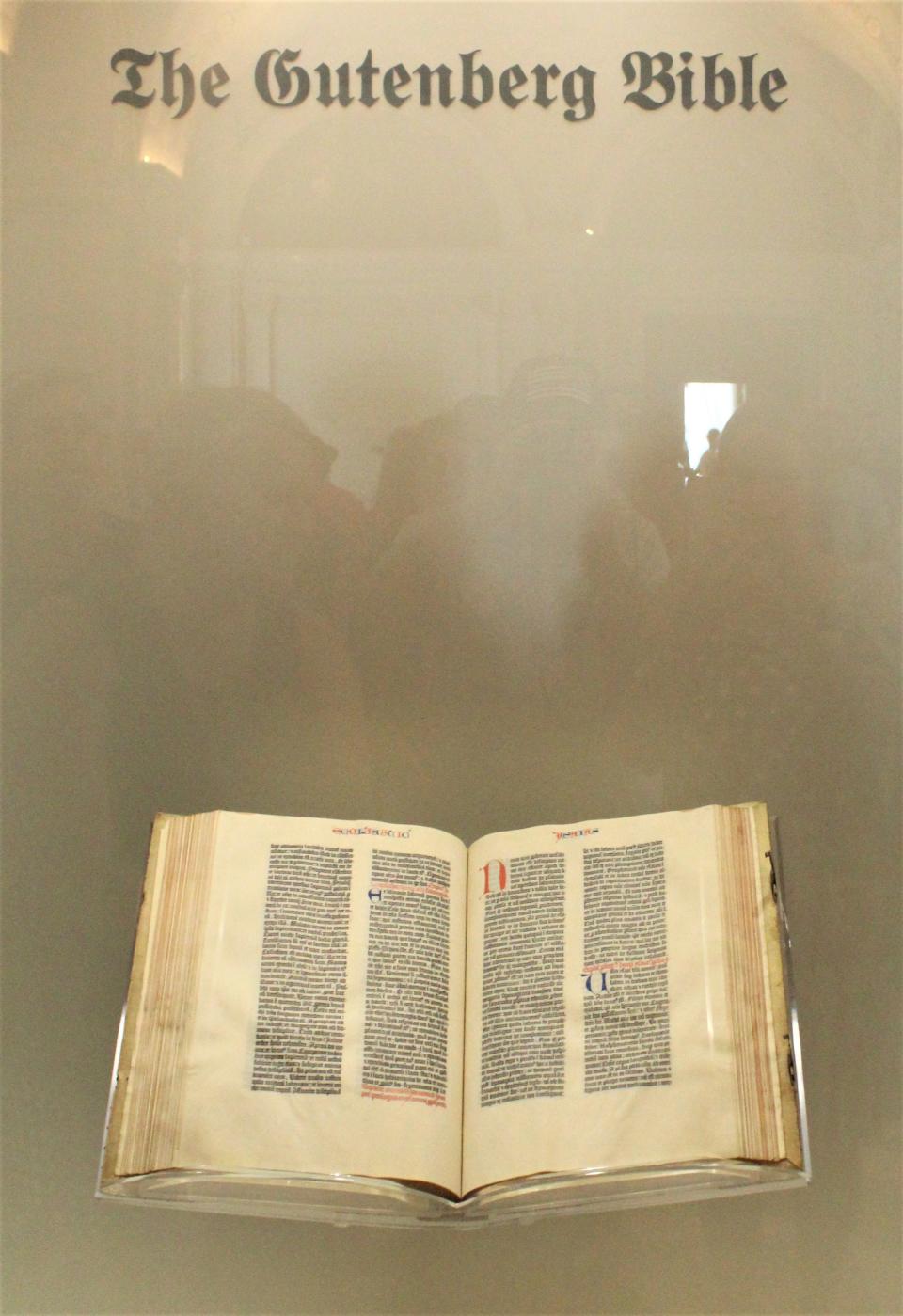Gutenberg Bible is on display at the Library of Congress in Washington D.C.
