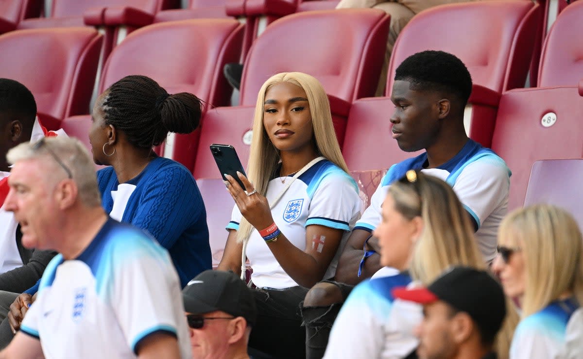 Tolami Benson, partner of Bukayo Saka of England (Getty Images)