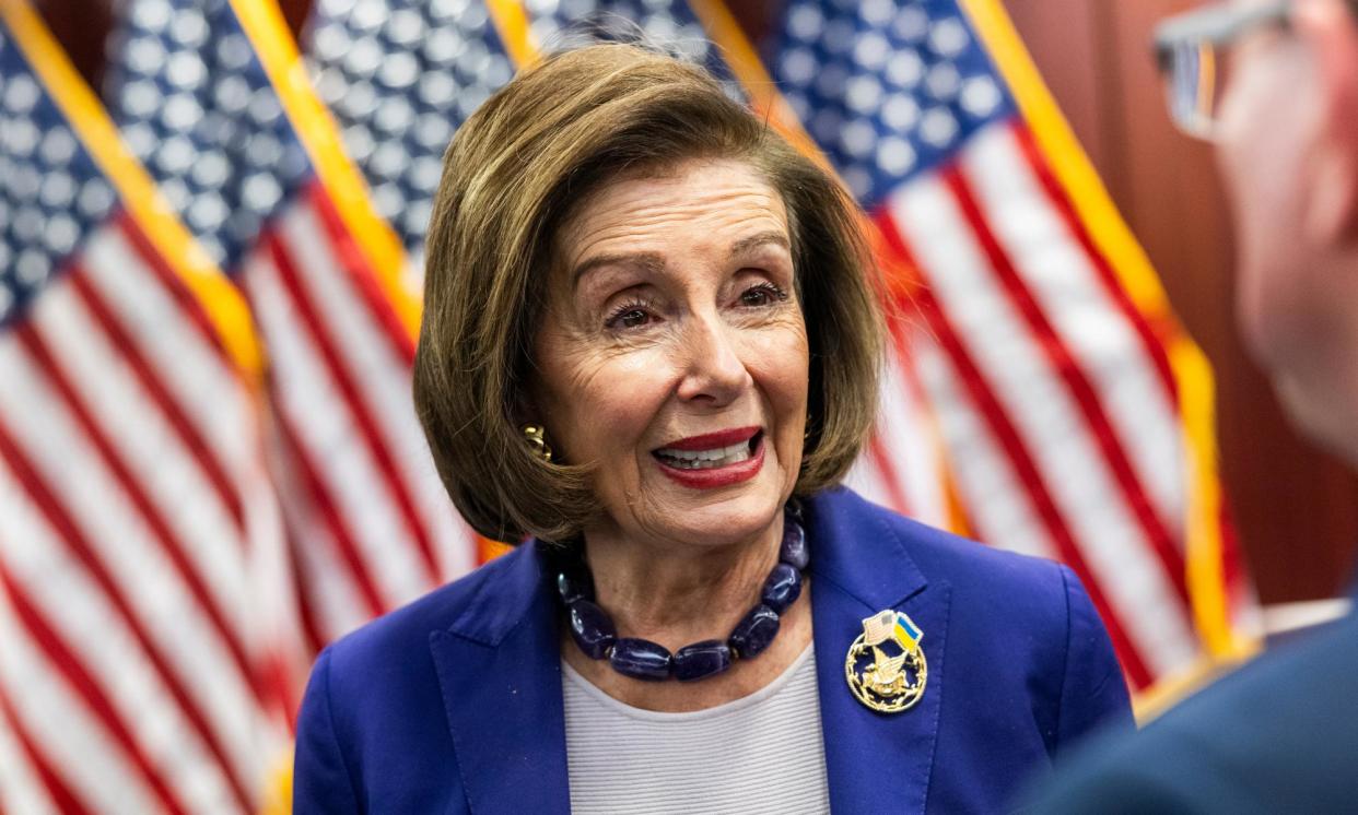 <span>Nancy Pelosi in Washington DC on 21 March 2024. </span><span>Photograph: Jim Lo Scalzo/EPA</span>