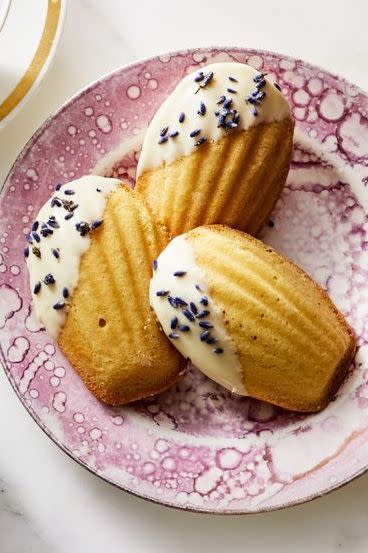 White Chocolate and Lavender Madeleines