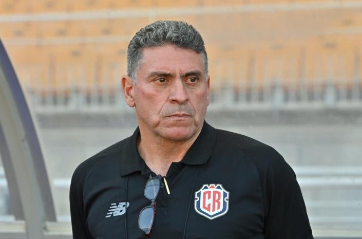 El entrenador de Costa Rica, Luis Fernando Suárez (AFP vía Getty Images)