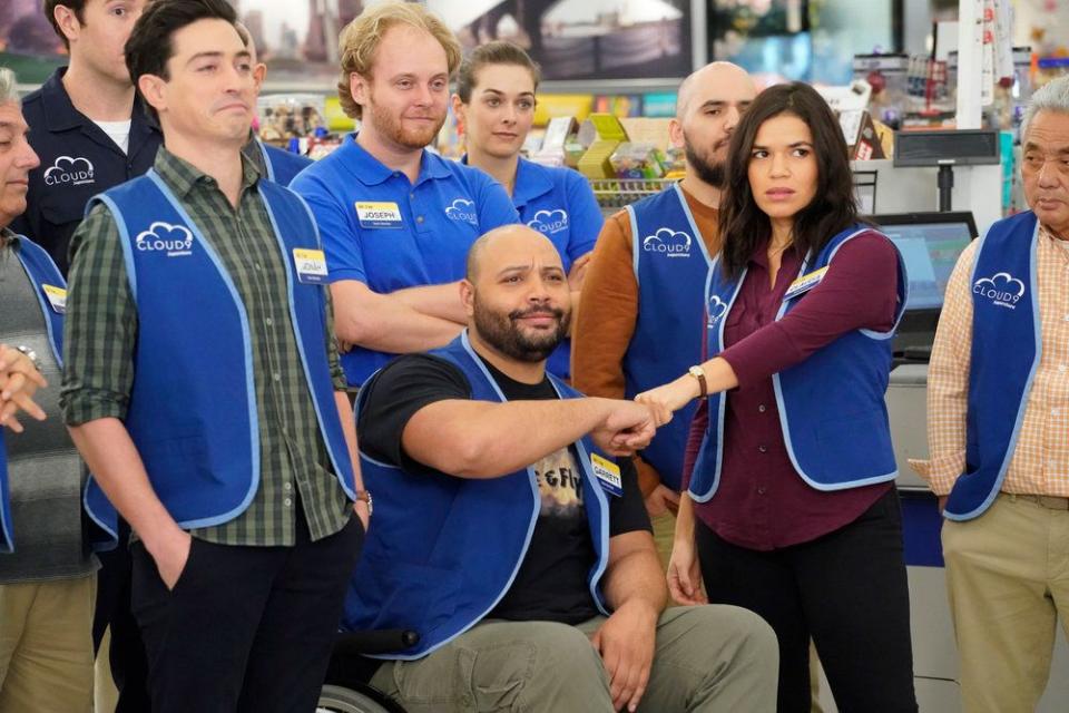 <p>Trust us, you'll never look at your local big-box store the same way after watching <em>Superstore</em>. America Ferrera stars as Amy in the NBC comedy that's based on the <a href="https://www.bbc.co.uk/programmes/p00h6xc3" rel="nofollow noopener" target="_blank" data-ylk="slk:British series;elm:context_link;itc:0;sec:content-canvas" class="link ">British series</a> of the same name. The show follows Ferrera and her fellow retail misfits at a Missouri megastore called Cloud 9. They're tasked with helping shoppers find bargains, but it's impossible not to crack a smile as you watch them fight to keep their jobs amid all the shenanigans and cleanups on aisle three. </p><p><a class="link " href="https://www.amazon.com/Back-to-School/dp/B07H91C3LJ/?tag=syn-yahoo-20&ascsubtag=%5Bartid%7C10063.g.37608731%5Bsrc%7Cyahoo-us" rel="nofollow noopener" target="_blank" data-ylk="slk:Watch Now;elm:context_link;itc:0;sec:content-canvas">Watch Now</a></p>