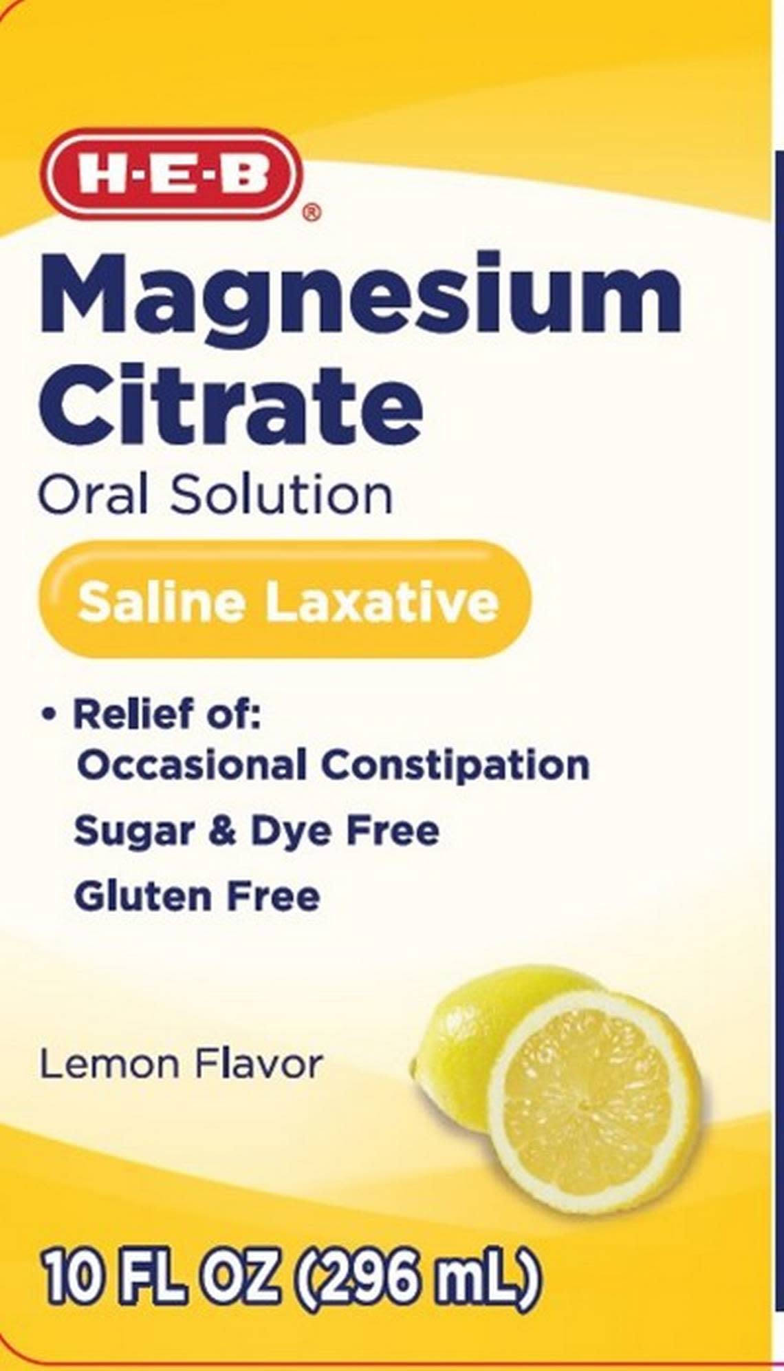 H-E-B’s Magnesium Citrate Saline Laxative Lemon Flavor