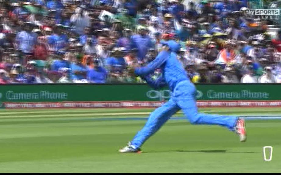 Jadeja catch one - Credit: Sky Sports