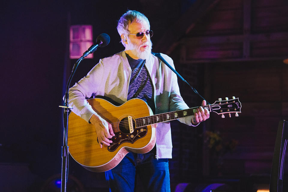 <p>The pop veteran lost Best Folk Album to Aimee Mann’s <em>Mental Illness</em>. But maybe that shouldn’t have come as a surprise: Yusuf’s nomination for <em>The Laughing Apple</em> was his first in a career which dates back more than 50 years and includes seven top 10 albums. (Photo: Andrew Benge/Redferns) </p>